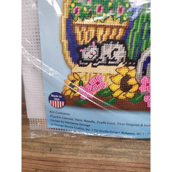 Design Works #3708 Cat Nap Kit 10" by 13" New - Picture 4 of 6